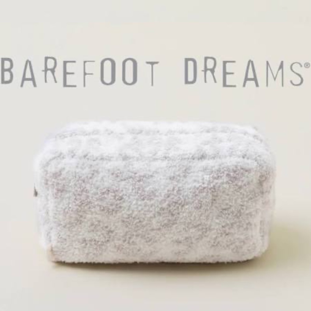 BAREFOOT DREAMS | Fur Blush Makeup Bag Pouch NWT